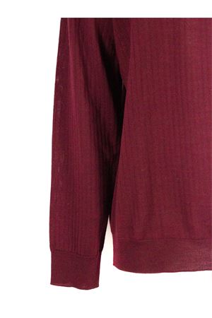 Polo in lana merino bordeaux ROBERTO COLLINA | 253M03004M0336